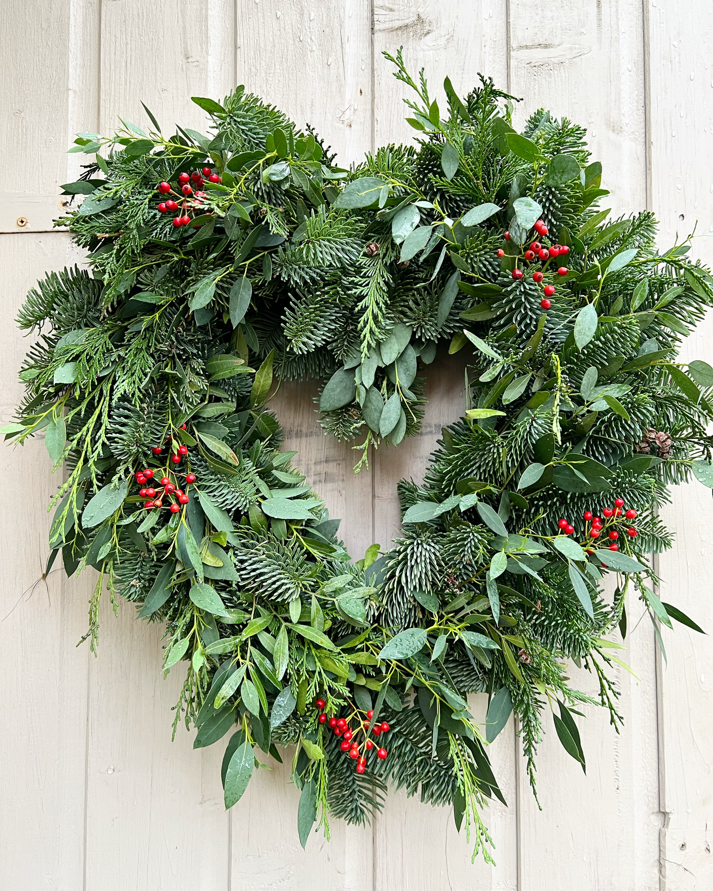 Christmas Heart Wreath