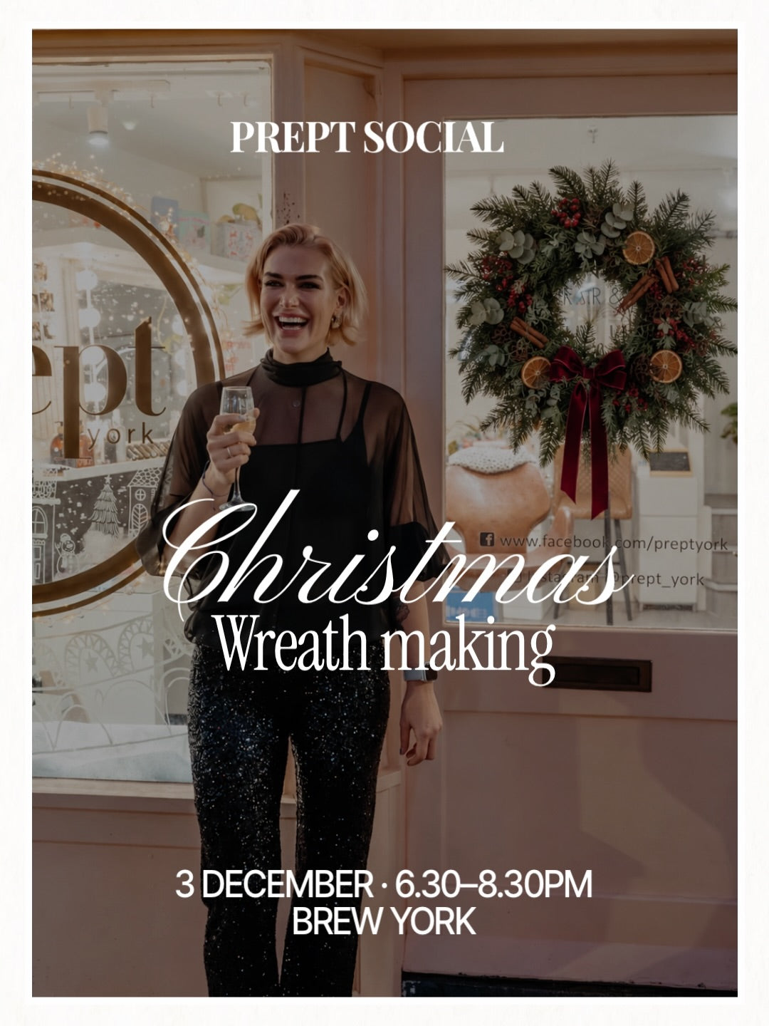PREPT SOCIAL - Brew York Thursday 3rd December 6.30-8.30pm (Prept clients only inc friends & family)